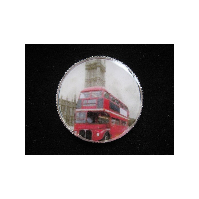 Vintage ring, Big ben London, set in resin