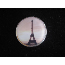 Vintage brooch, Eiffel Tower, set in resin