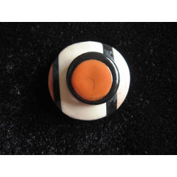 Bague "Mondrian" chocolat/beige