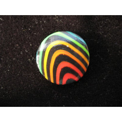 Bague pop noire/multicolore