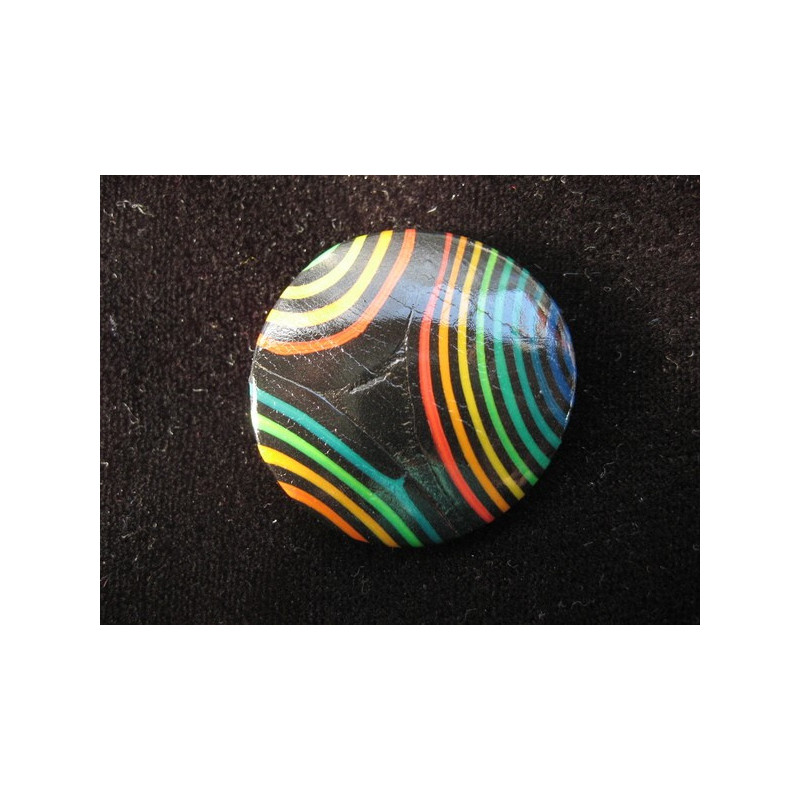 Black/multicolored ring