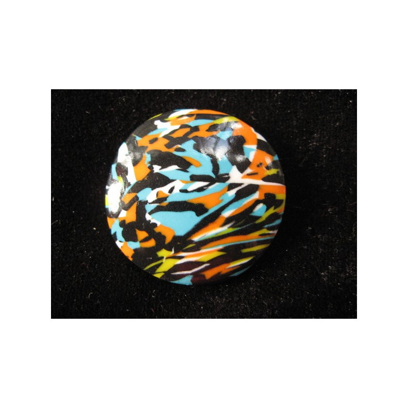 Bague pop noire/multicolore