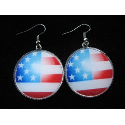 Boucles d'oreilles vintage "USA"