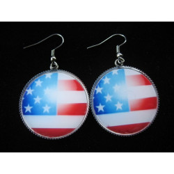 "USA" vintage earrings