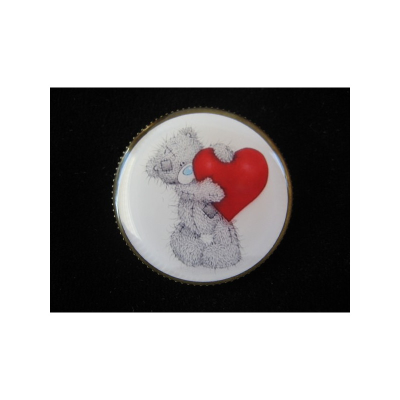 Fancy brooch, Care Bears, set with resin