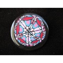 Bague pop noire/multicolore