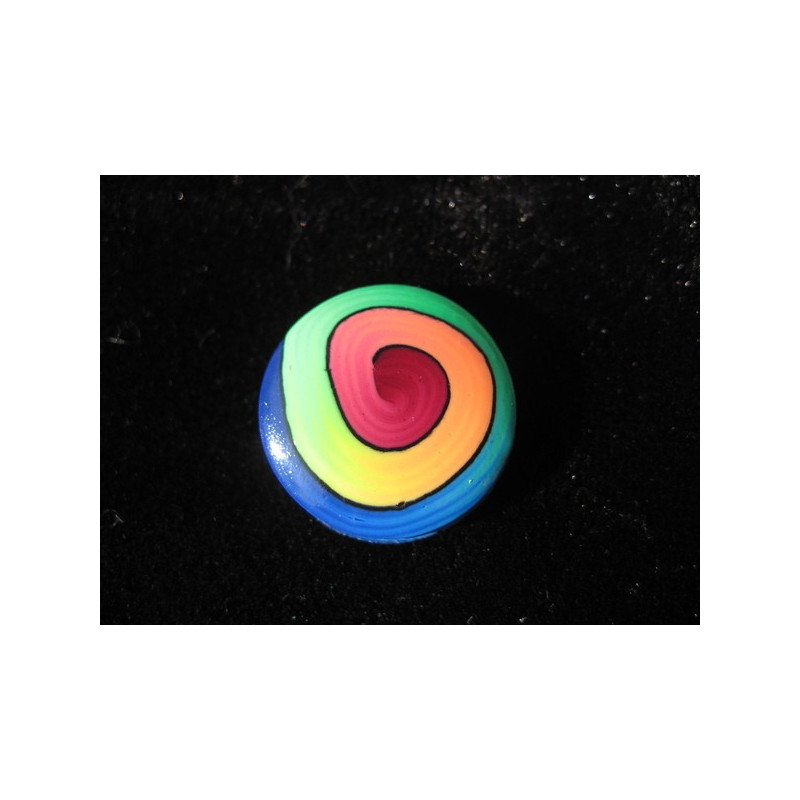 Black/multicolored ring