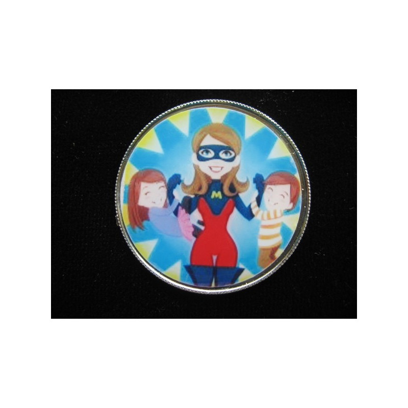 Fantasy MAGNET, Super Mom, set in resin