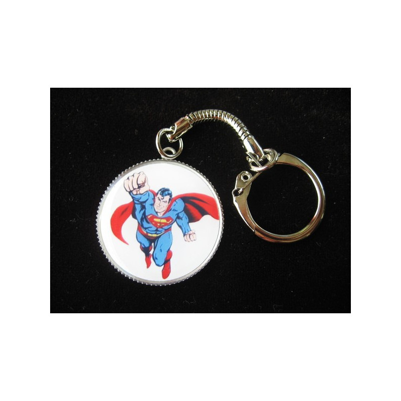 Porte-Clefs Kawaii, Superman, serti en résine