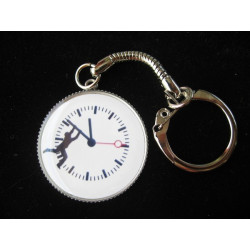 Fancy Keychain, Race against time, set with resin