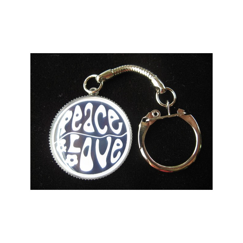 Key Ring, Peace and love, resin set