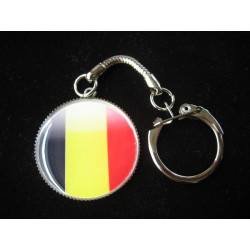 "Flag of Belgium" fantaisie Key ring