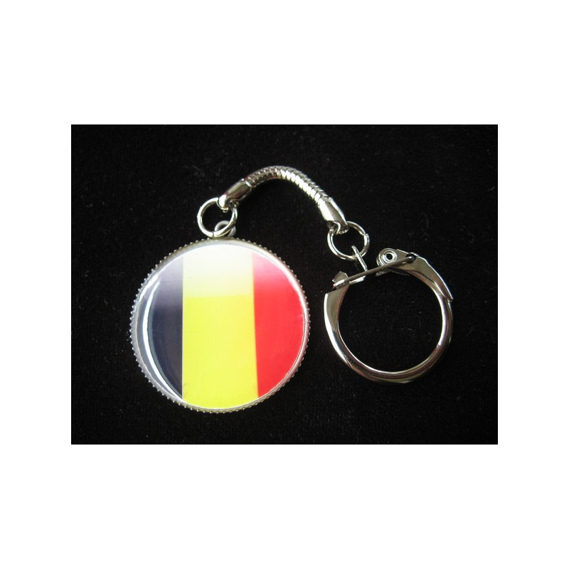 "Flag of Belgium" fantaisie Key ring