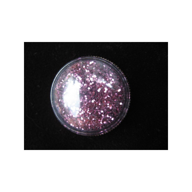 Moving sequins great cabochon ring