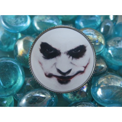 Vintage ring, the Joker, set in resin