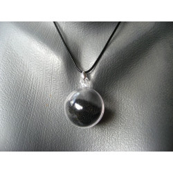 Bubble pendant, mobile black microbeads