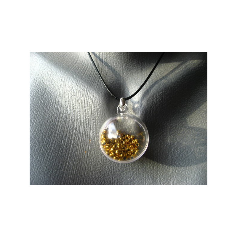 Bubble pendant, mobile golden pearls