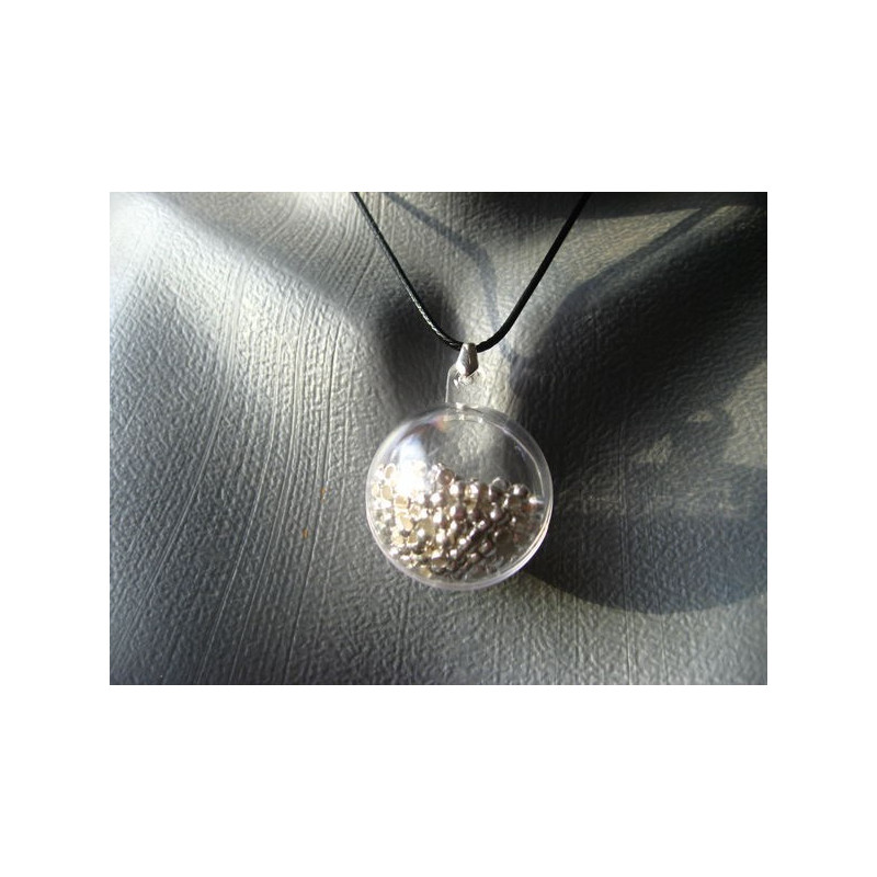 Bubble pendant, mobile silver beads