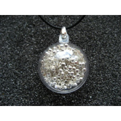 Bubble pendant, mobile silver beads