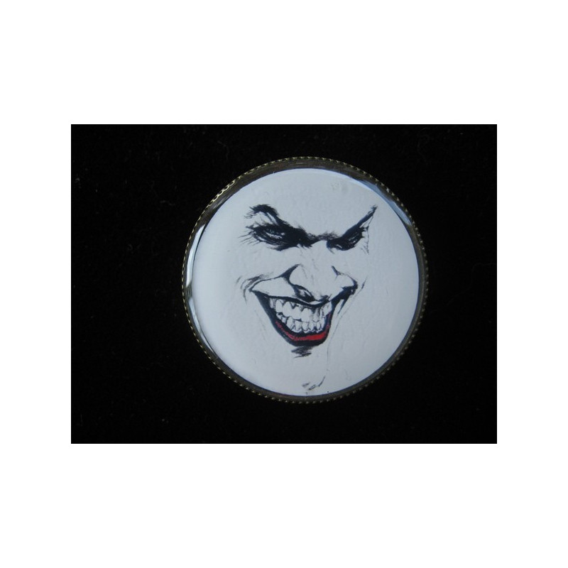 Vintage ring, Joker, set in resin