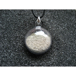 Bubble pendant, mobile silver microbeads
