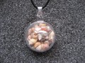 Bubble pendant, mobile multicolored shells