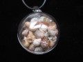 Bubble pendant, mobile multicolored shells