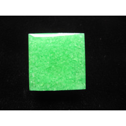 RING square, green sand, in resin
