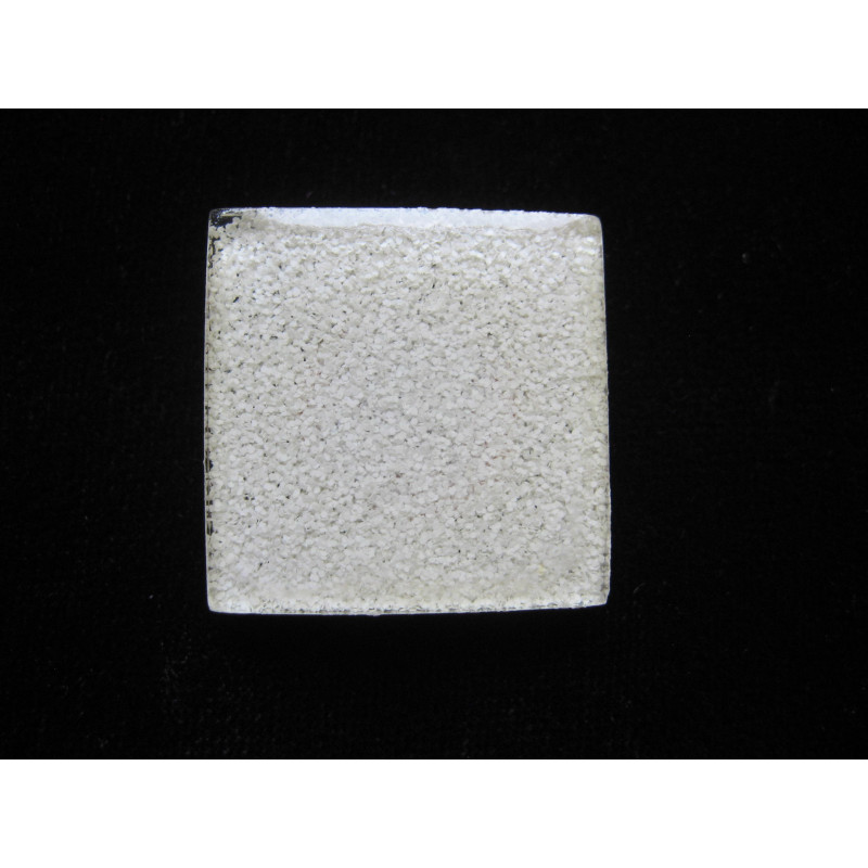 Fancy square RING, beige sand, in resin