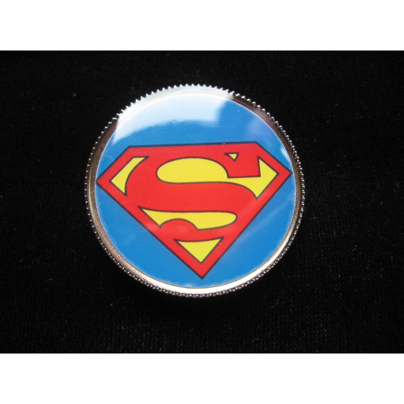 Vintage RING, Super hero, set in resin