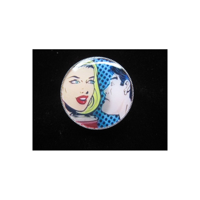 Petite bague vintage, Publicité américaine Années 50,  sertie en résine