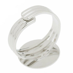 16mm silver color plate ring holder