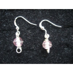 Boucles d'oreille roses