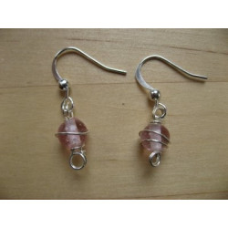 Boucles d'oreille roses