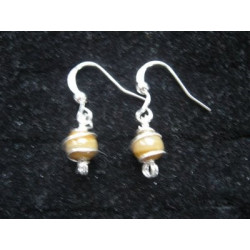 Boucles d'oreille marrons