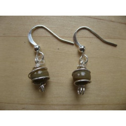 Boucles d'oreille marrons