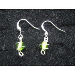 Boucles d'oreille vertes