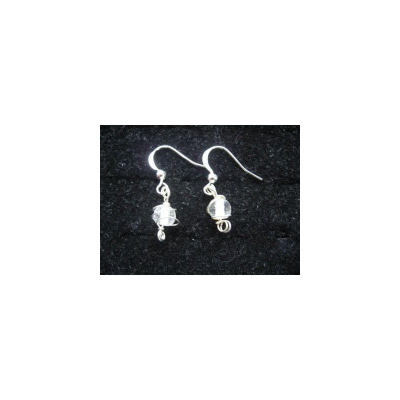 Boucles d'oreille blanches